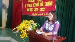 KHAI MẠC HỘI THI GIÁO VIÊN GIỎI CẤP TRƯỜNG NĂM HỌC 2022-2023