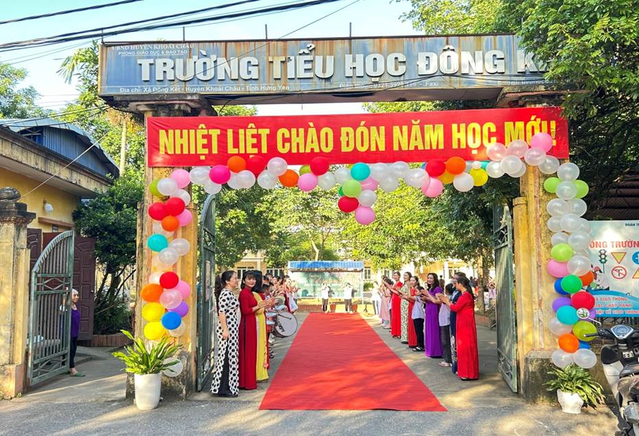 TRƯỜNG TIỂU HỌC ĐÔNG KẾT CHÀO ĐÓN HỌC SINH LỚP 1 NĂM HỌC 2024-2025
