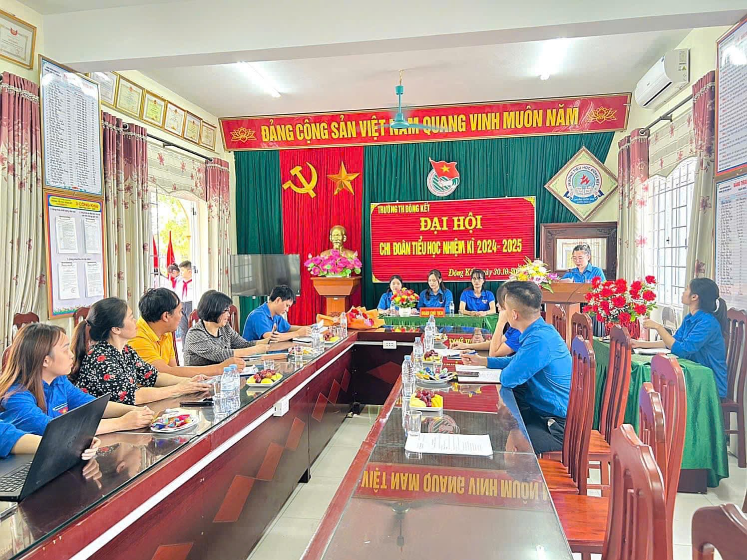 ĐẠI HỘI ĐẠI BIỂU ĐOÀN TNCS HỒ CHÍ MÍNH TRƯỜNG TIỂU HỌC ĐÔNG KẾT NHIỆM KỲ 2024-2025